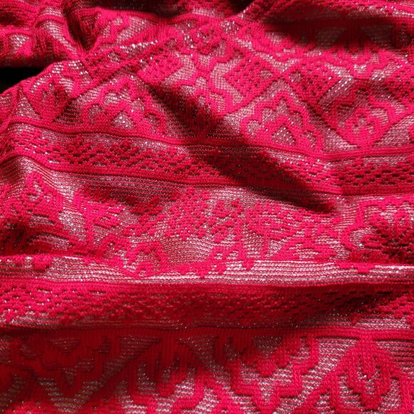 Francesca's Red Strapless Wide-Leg Jumpsuit NWT Women's Size Medium - Picture 13 of 15